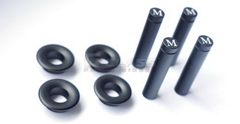MANSORY 4-Piece Black Doorlock Pin Set Cabrio for G-Class W463