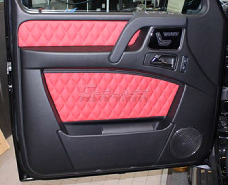 MANSORY 9-Piece Door Panel Set with Diamond Stitching for G-Class W463