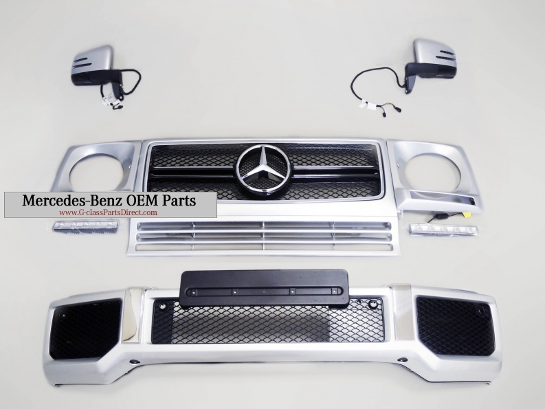 Mercedes-Benz AMG G63 Silver facelift restyle set for G-Wagon W463