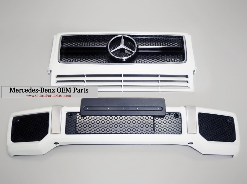Mercedes-Benz AMG G63 white facelift set for G-Wagon W463