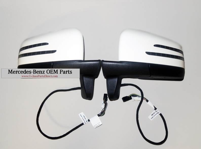 Mercedes-Benz White Facelift Mirrors Set 2012 for W463
