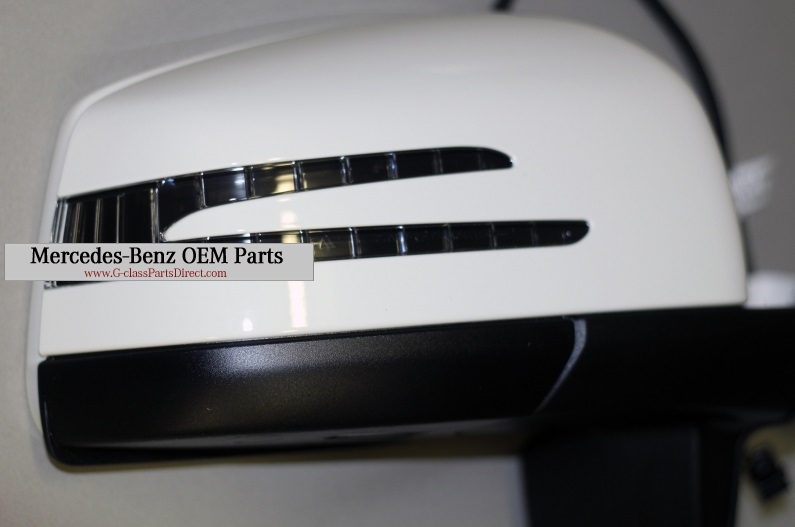 Mercedes-Benz White Facelift Mirrors Set 2012 for W463 - Image 2
