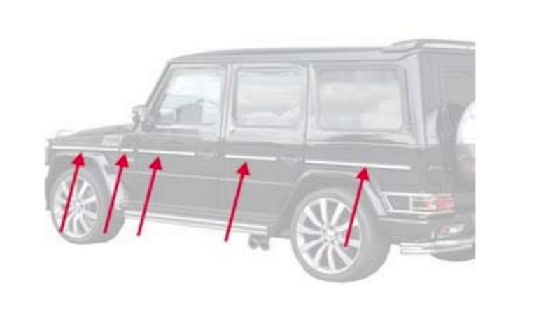 A.R.T. Stainless steel trim inlay set for Station Wagon Long - Image 2
