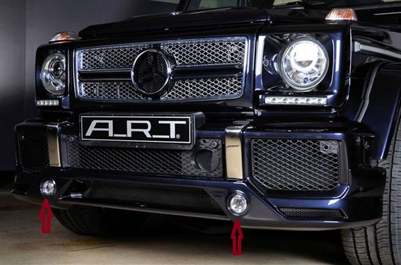 A.R.T. G Avantgarde Lamp set for Front Spoiler G63 / G65