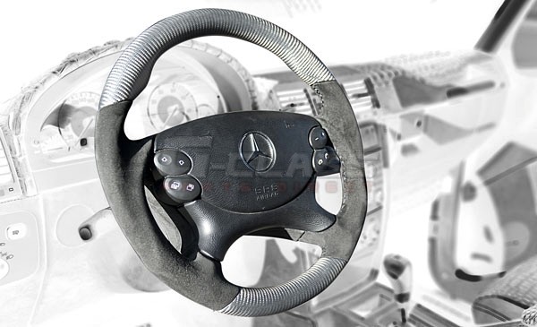HAMANN Airbag Sports Steering Wheel in Leather Black/Alcantara for AMG G-Modell W463 G55 from MY 2008 up to MY 6/2012