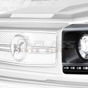 HAMANN Headlight Covers w/ LED Daytime Running Lights including Flasher Function for G-Class W463