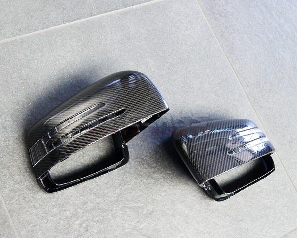 HAMANN Mirror Covers in Clear Coated Carbon Black for G-Class W463 G63 / G65