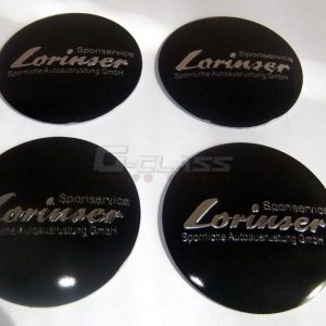 LORINSER Emblem, "LORINSER", 57mm, Black, Round for G-Class (W463) 2013