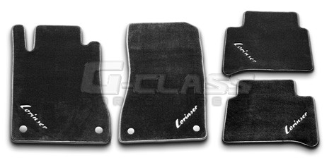 LORINSER Floor Mat Set with LORINSER Logo for G-Class (W463) 2013