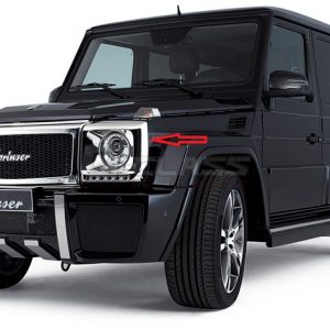 LORINSER Original Headlight Cover Set, Chrome look, left/right for G-Class (W463) 2013