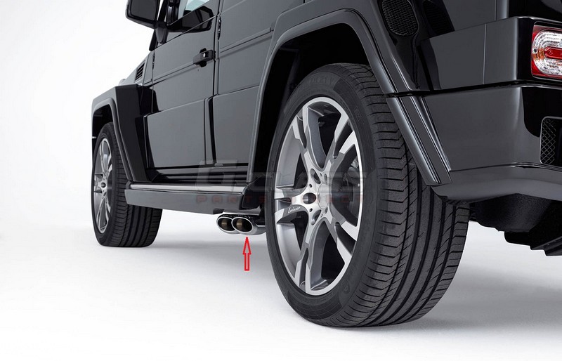 LORINSER Sports Exhaust Rear Muffler, G 500 (short version) for G-Class (W463) 2013