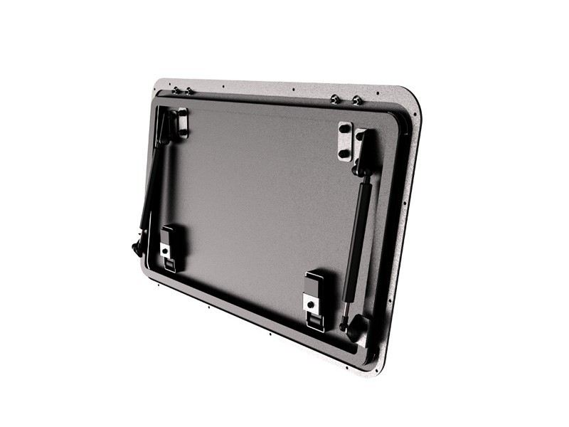 Front Runner Gullwing Window / Left Hand Side Aluminum - Image 6