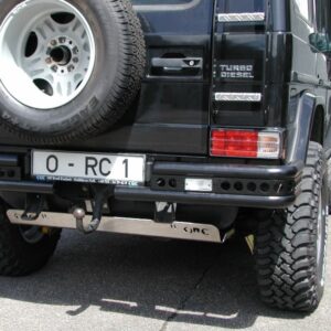 Mercedes G Ø 60 mm double tube protection for rear bumper edges