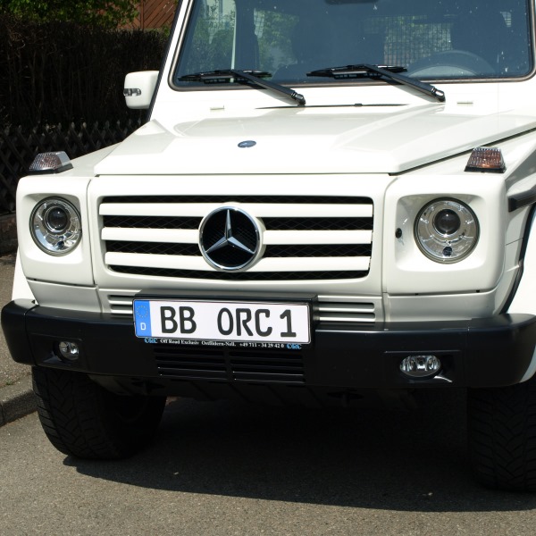 Mercedes G 463 3 fins design, grounded radiator grille