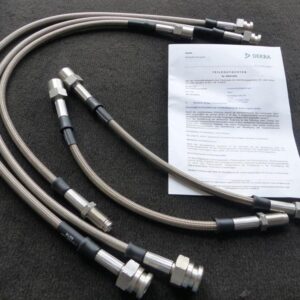 Mercedes G 463, disc brake rear, 5 pcs. Brake line kit Stahlflex