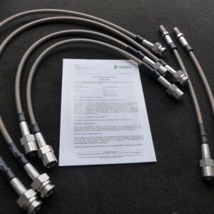 Mercedes G 463, disc brake rear, 6 pcs. Brake hose set Stahlflex