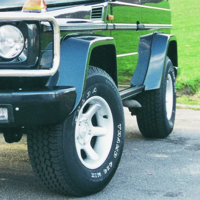 Mercedes G 463 fender flares GFK 10", with TÜV-approval (set)