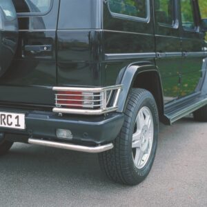 Mercedes G 463 rear bumper edge protection stainless steel polished