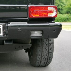 Mercedes G 463 rear lamp protection, black (set) for rear and fog lamp