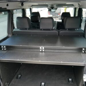 Mercedes G 5 doors, black carpet - bed construction 1.900 x 1.500 mm, 3 pieces