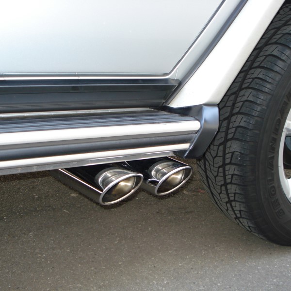 Mercedes G, 5 doors from 11/2000, 4 x 115x85 mm sport exhaust system