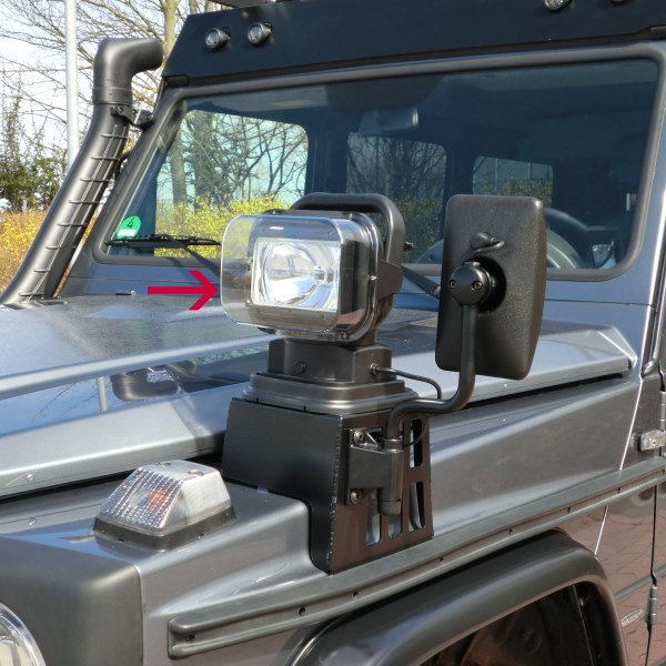Mercedes G console fender front left side, black