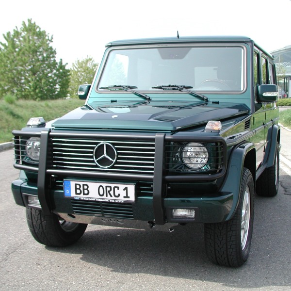 Bull bar for Mercedes G 463 black, only until model 2012