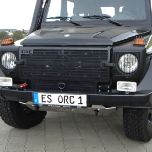 Cooler protection Mercedes G 461 PUR/Professional, alloy with stainless steel gossamer, black