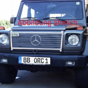 Cooler protection Mercedes G 463, alloy with stainless steel gossamer, black
