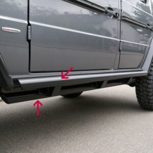 Double sill protection Ø 60 mm Mercedes G 5 doors (all models)
