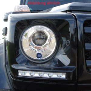 LED-day light set "black toned" universal