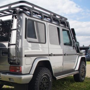 Rear Ladder Mercedes G, right, steps black powder coated