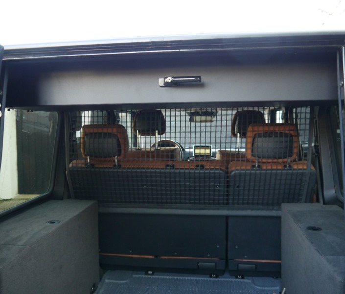 Roof box/weapon safe, foldable + lockable Mercedes G 5-doors, black