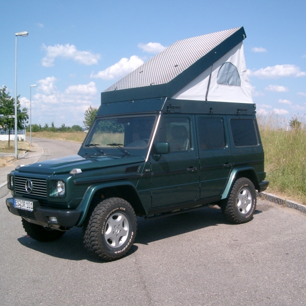 Roof tent Mercedes G, long wheel base l:2400 x w:1500 x h:220