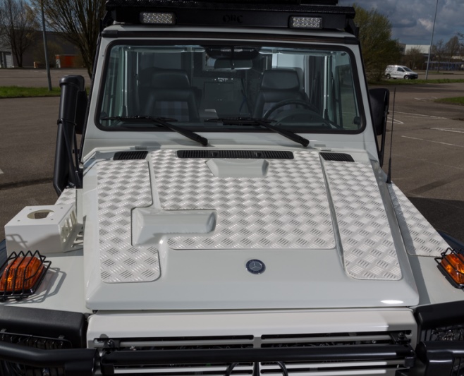 Step protection engine hood Mercedes G 461 Professional EURO 5 (3 pieces)