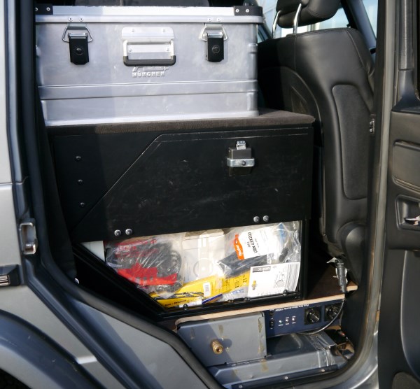 Storage box left with extract and flap for Mercedes G - Image 2