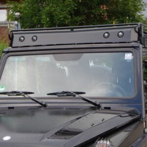 Wind deflector for roof rack "original PUR-model"with 4 cutouts for Micro Xenon