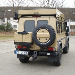 Spare wheel box for alloy wheel 7,5x16 off set +43, lockable