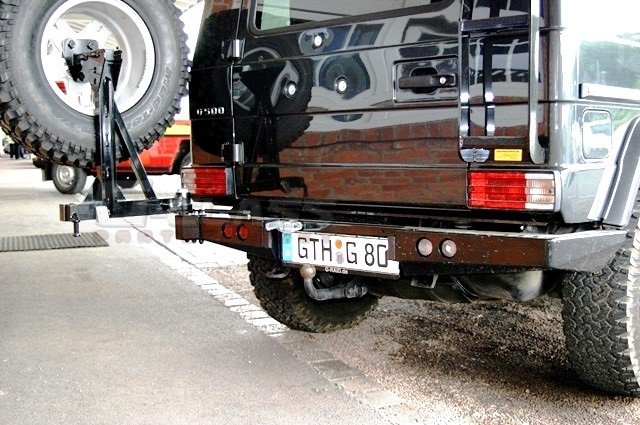 Spare Wheel Mount for Rear Bumper, G DESERT
