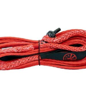 LeTech 20m Vectran Winch Rope with Soft Shackle – Red – G-Wagon Compatible
