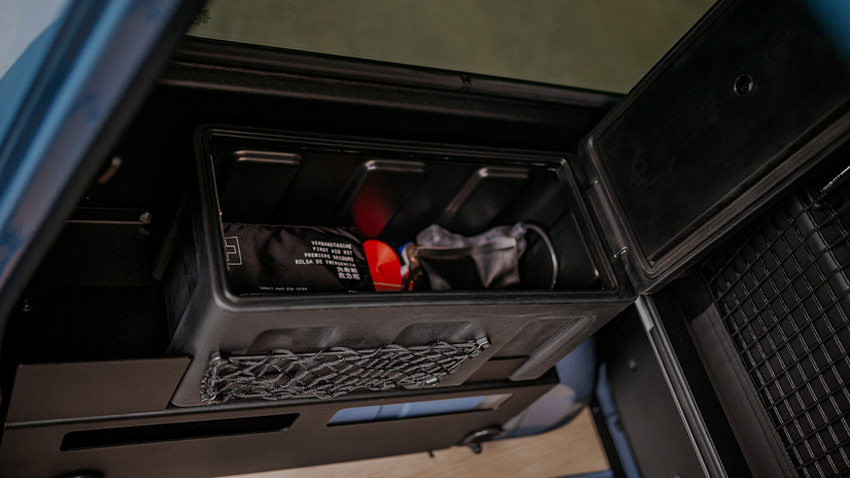 LeTech Lockable Rear Storage Box for Mercedes G-Wagon (W463 & W463A, 1990–2025) – Durable Plastic with Mounting Compatibility