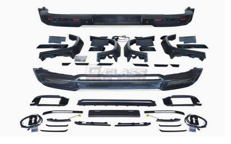 B-style Body Kit, Grille Logo, Grille Lighting Small Logo for W463A 4x4² Conversion Kit