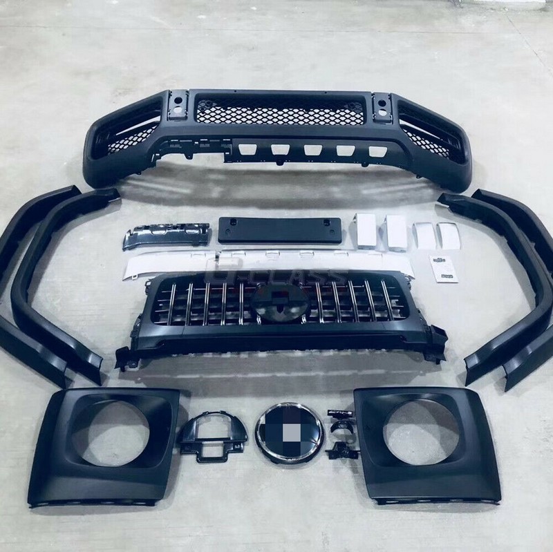 G63 Front Bumper, Grille, Lampshade, Bracket for W463A 4x4² Conversion Kit