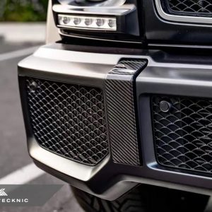 AutoTecknic Carbon Fiber Front Bumper Bar Cover for Mercedes-Benz G-Class W463