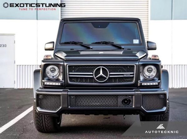 AutoTecknic Carbon Fiber Front Bumper Bar Cover for Mercedes-Benz G-Class W463 - Image 4