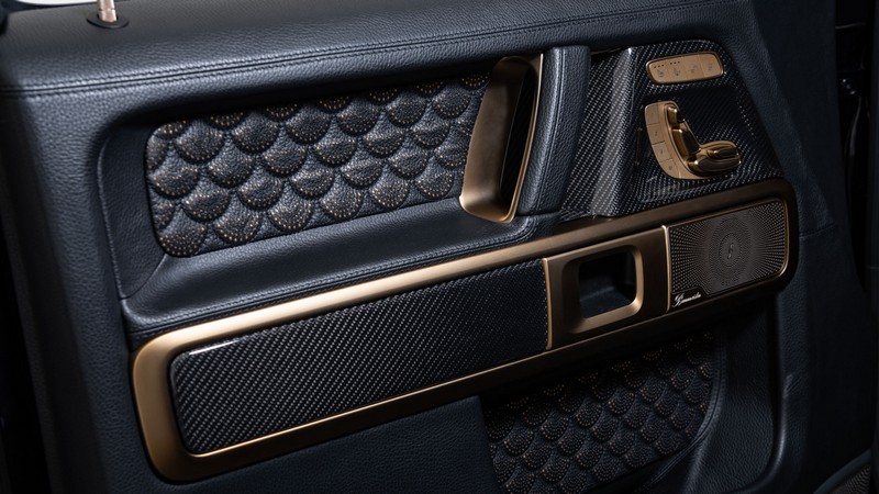BRABUS Black & Gold Style Interior for G-Class AMG G63 W463A - Image 14