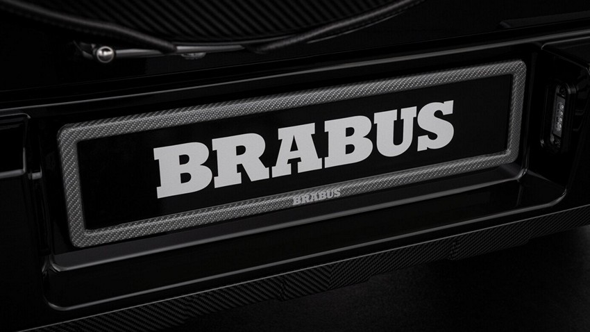 BRABUS Carbon Fiber License Plate Holder Set for AMG G63 4x4² W463A