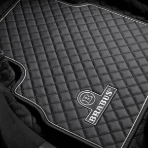 BRABUS Leather Floor Mats Black-Grey Quilted for G-Wagon G550/G63 AMG W465