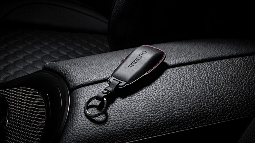 BRABUS Leather Key Cover Black-Red for G-Wagon MY25-on W465 - Image 2