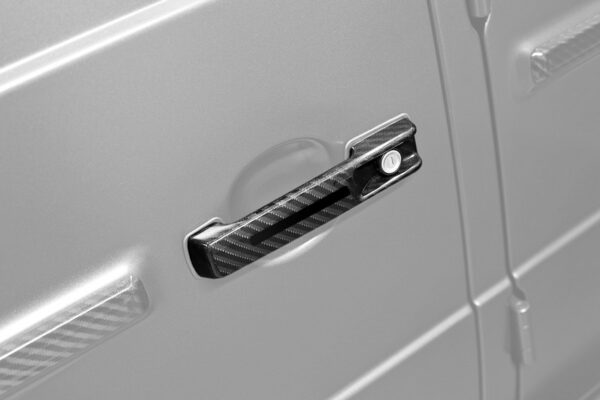 TopCar Door Handles, 5-Piece Set in Visible Carbon Fiber for G-Wagon W463A – Inferno Light Pack (2025) - Image 4